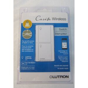 Lutron PD-5ANS-WH-RC Caseta Wireless 120V Original Smart Switch - White- New
